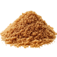 An image of a pile of brown sugar against a transparent background png