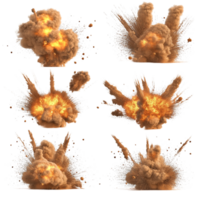 Explosion Set on transparent background png