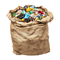 Bag of Garbage on transparent background png
