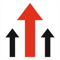 Adventure icon concept in red color vector