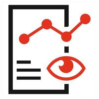 Advertising Report concept in red color vector