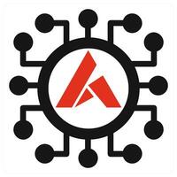 Ardor icon concept in red color vector