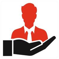 Autonomy Employee in red color vector