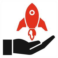 Brand Development icon concept in red color vector