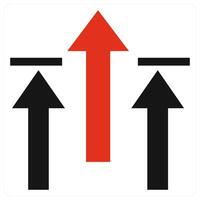 Breaking Limits icon concept in red color vector