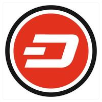 Dash icon concept in red color vector