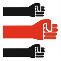 Dominant Forces icon concept in red color vector