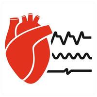 ECT icon concept in red color vector