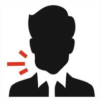 Gum Swelling icon concept in red color vector