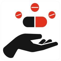 Matchstick icon concept in red color vector