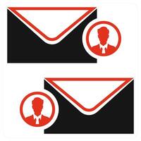 Manipulate icon concept in red color vector