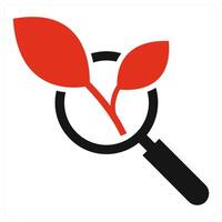 Organic Search concept in red color vector