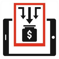 Project Image icon concept in red color vector