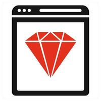Quality concept in red color vector