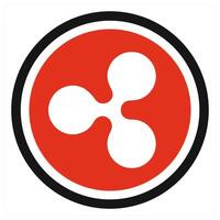 Ripple icon concept in red color vector