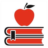 Reading concept in red color vector