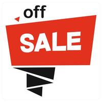 Sale and deal concept in red color vector