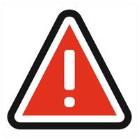 Risk icon concept in red color vector