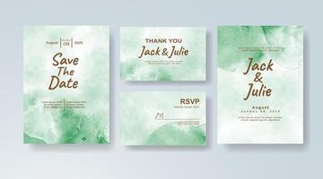 Whimsical watercolor wedding invitation card in sky blue, featuring delicate lace patterns on a translucent overlay. vector