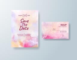 Delicate brushstrokes of sage, blush, and sky blue create an inviting, fresh look. vector