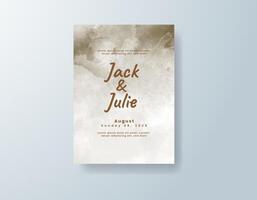 This invitation captures the beauty of simplicity with airy watercolor details and minimal text. vector