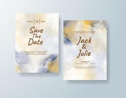 Dreamy brushstrokes in muted tones frame the details of your celebration in timeless elegance. vector