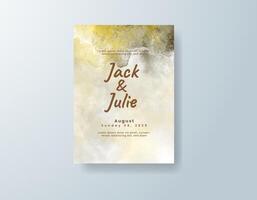 Vintage watercolor wedding invitation card in blush pink, featuring soft splashes of color with watercolor fade. vector