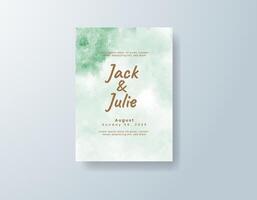 Boho watercolor wedding invitation card in navy blue, featuring subtle gradients with a soft wash of color. vector
