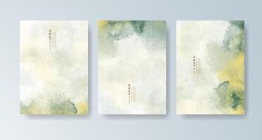 Rain-washed watercolor background in gray and navy. vector