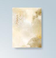 Bold primary color watercolor card for energetic branding. vector
