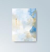 Rainbow watercolor card design for festive branding or inclusive event banners. vector