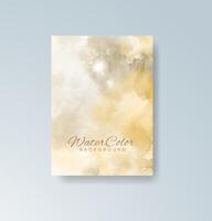 Bright splash watercolor card made to elevate date announcements or brand art. vector