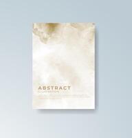 Card with abstract watercolor waves, perfect for coastal themes and cover pages. vector