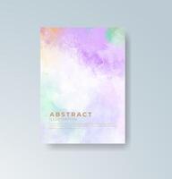 Lively fuchsia and teal watercolor background for bold design statements. vector