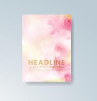 Sunset burst watercolor effect for vibrant greeting card designs. vector