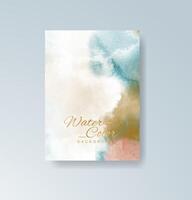 Vibrant watercolor card in shades of magenta for creative covers and bold branding. vector