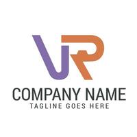 Creative Letter VR With VR Box Modern, and Elegant Logo Design Templates vector