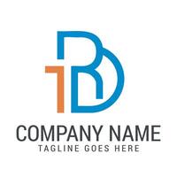 Creative Letter RD or DR Send and Grow Modern, and Elegant Logo Design vector