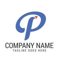 Letter P Payment or Send Modern, and Elegant Logo Design vector