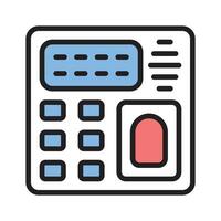 Get this amazing linear style icon of biometric machine vector