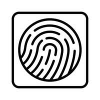 Get this amazing line icon of biometric verification. vector