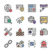 Get this handy collection of smart security linear icons, easy to edit vector