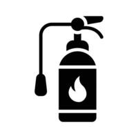 Ready to use glyph icon showing fire extinguisher vector