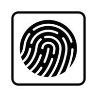Get this amazing glyph icon of biometric verification. vector