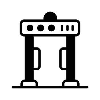 Security gate icon designed in glyph style, easy to use design. vector