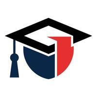 Graduation cap with tassel isolated on white background vector