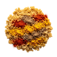 Quinoa with Assorted Spices isolated on a transparent background png