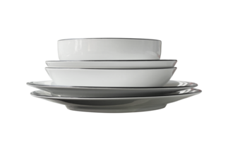 stack of plates isolated element png