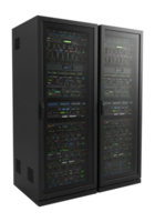 Cloud Hosting Technology with Servers in a Data Center. Cut Out, Clipping Path on Transparent Background. png