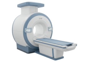 Front View of an MRI Machine Isolated on Transparent Background. Cut Out, Clipping Path. png